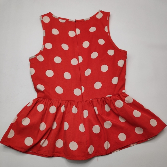 ASOS Sleeveless Top With Spot Print and Peplum 6 - Picture 6 of 11